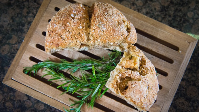 Roast Potato and Rosemary Soda Bread Recipe | Food Network UK