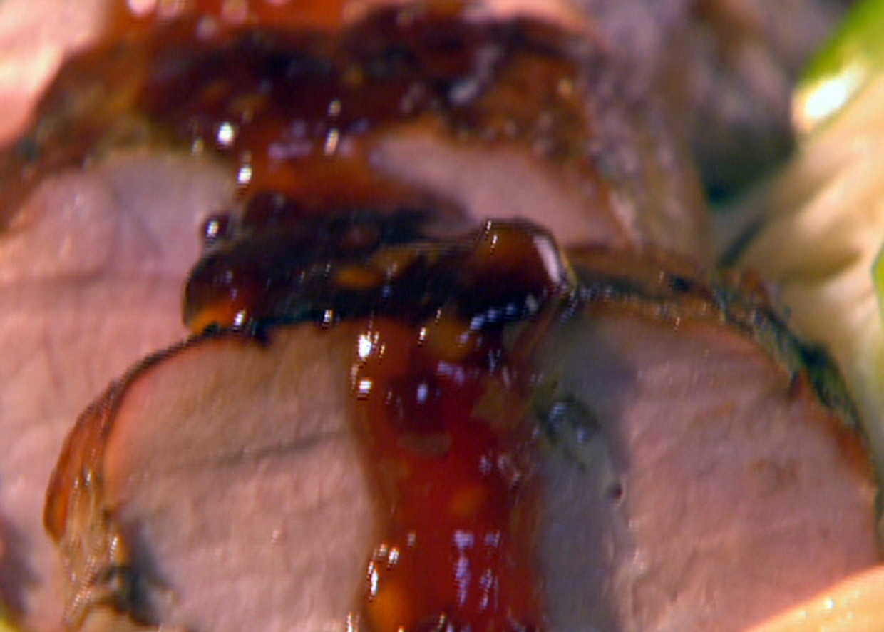 Tangy roasted pork with duck sauce Recipe Food Network UK
